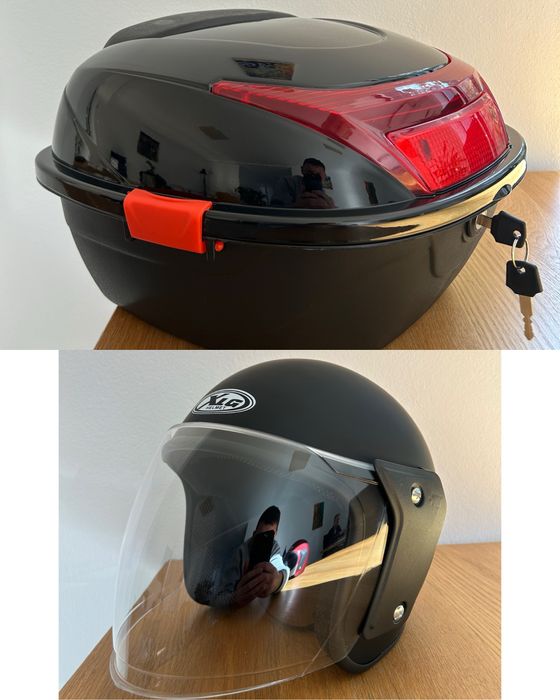 Oferta Top case + casca moto