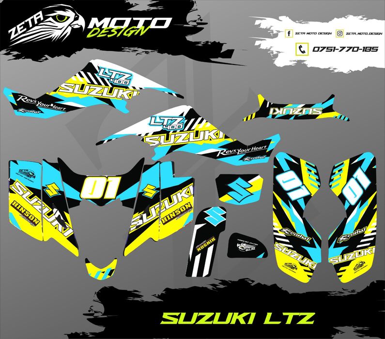 Stickere Atv - Quad Suzuki LTZ 400 400cc si alte modele