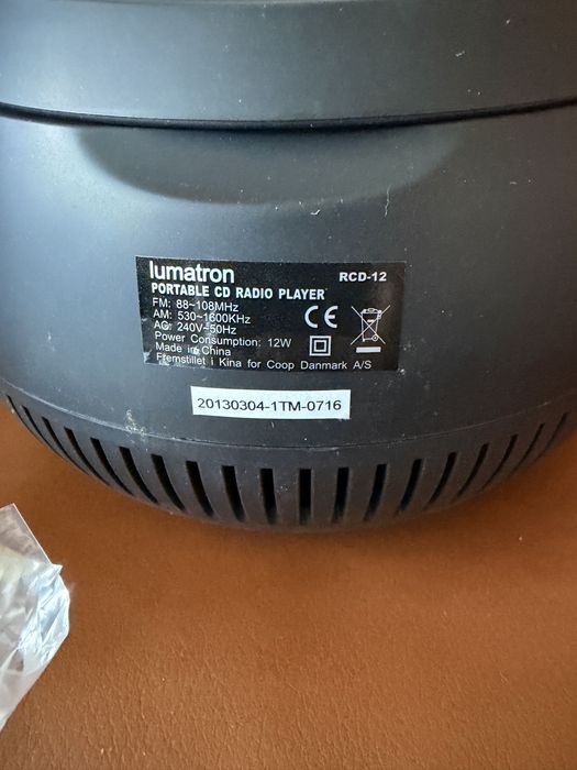 Radio CD portabil Lumatron RCD-12 nou în cutie