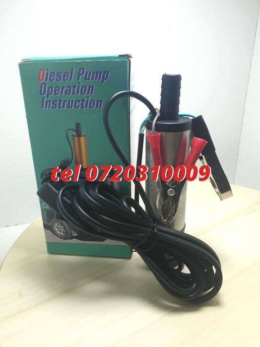 Pompa Electrica Submersibila Compatibil Cu Transfer 12V Motorina Si Apa Ulei