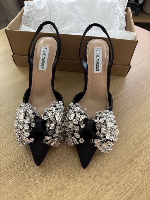 Steve Madden slingback токчета с кристална декорация – чисто нови