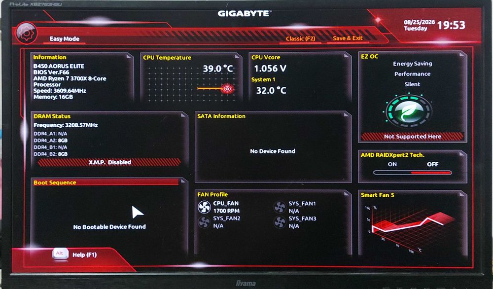 KIT  AMD Ryzen 7 3700X 3.6GHz + GIGABYTE B450 AORUS ELITE + Cooler AMD