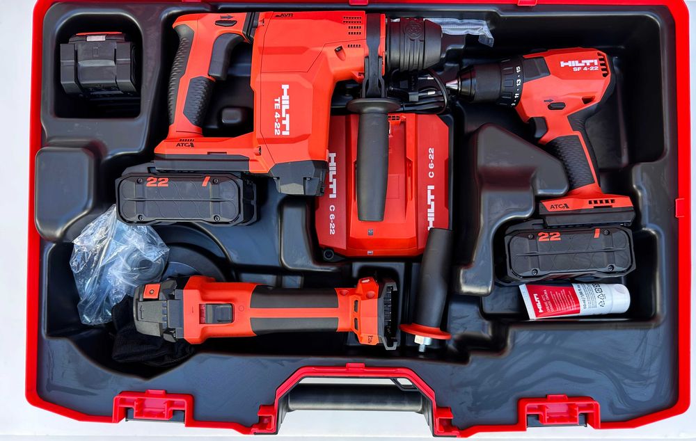 Hilti Сет Nuron - Нов Безчетков сет от перфоратор, винтоверт и ъглошлайф 2026
