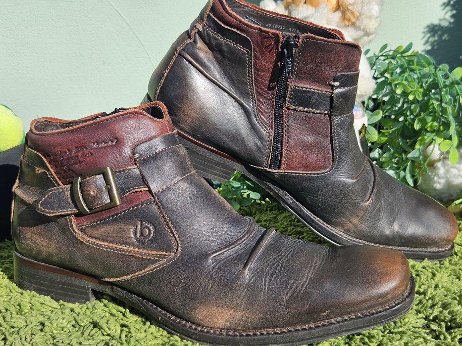 Bugatti мъжки боти от кожа N42