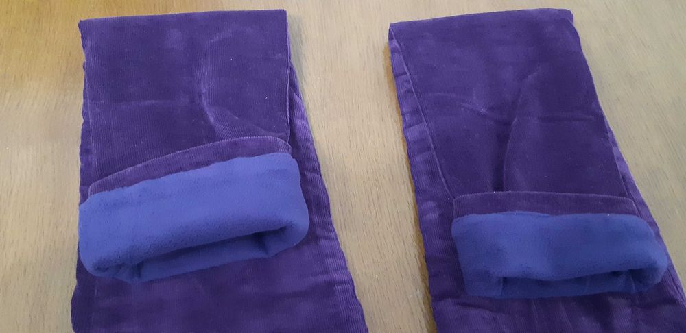 pantaloni de fete de catifea