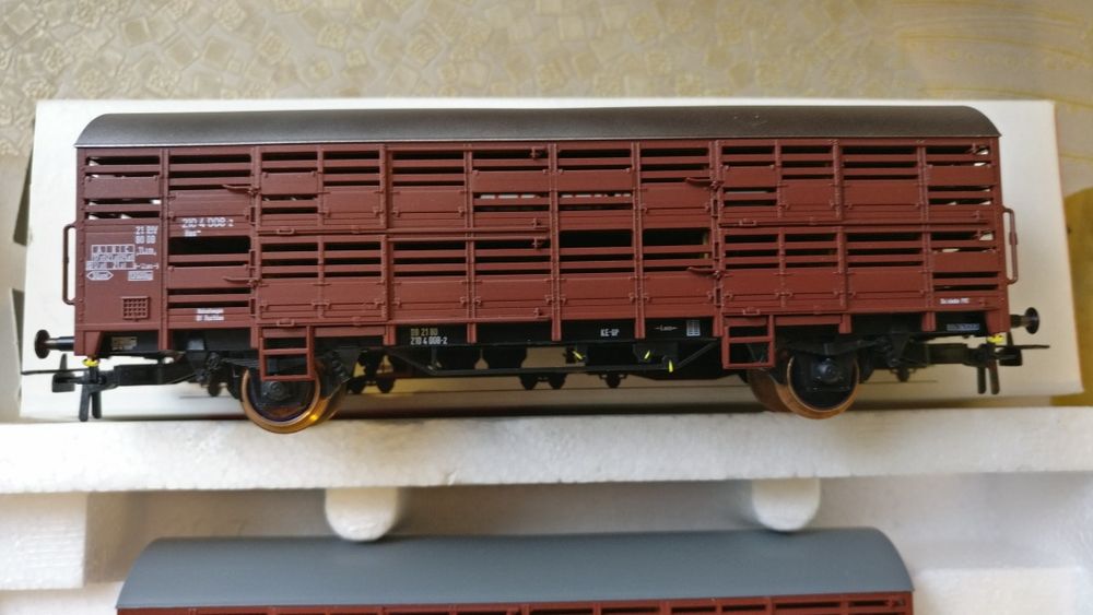 6 vagoane marfă DB epoca IV H0 1:87