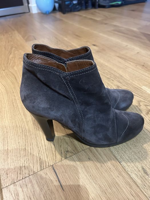 Botine elegante piele intoarsa 38