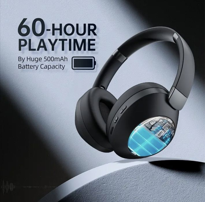 LIFEBEE Безжични слушалки с активно шумоизолиране, 60 часа възп.