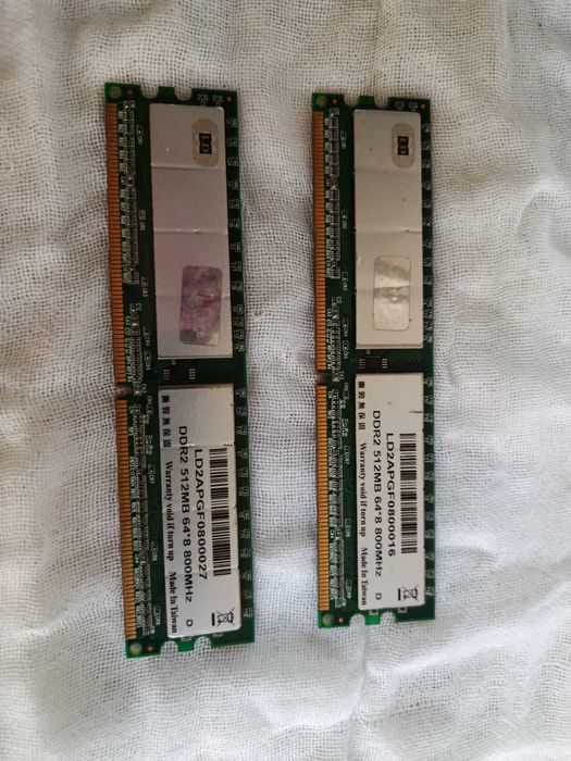 Оперативная память DDR2 512MB 800MHz (Комплект 2 шт.)