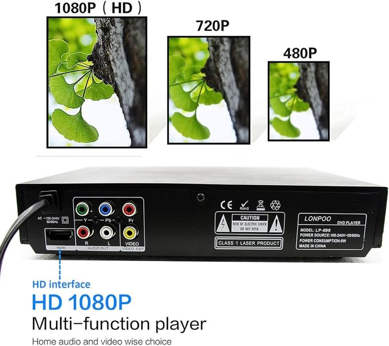 DVD player multi-regional compact Lonpoo LP-099