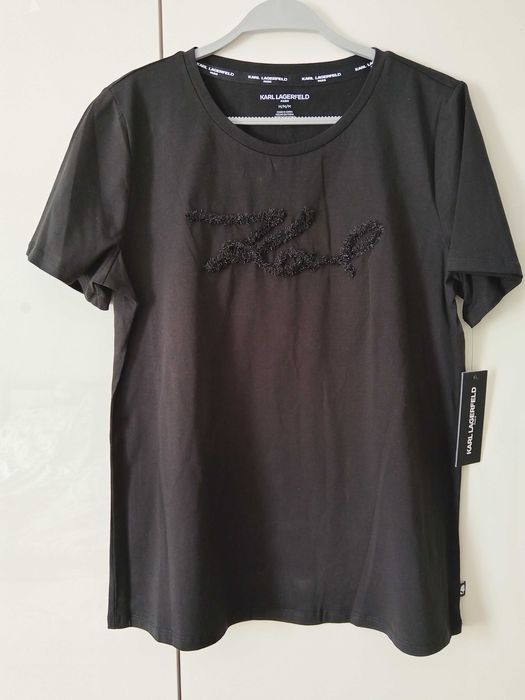 Karl Lagerfeld Маркова оригинална черна тениска нова