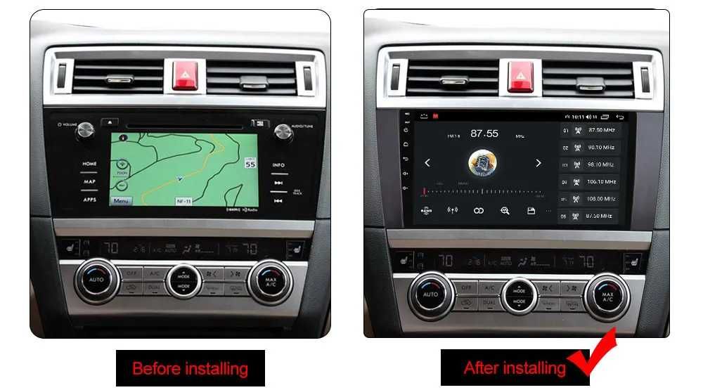 Navigatie Android 14 Subaru Legacy 2014 - 20191/8 Gb CarPlay + CAMERA