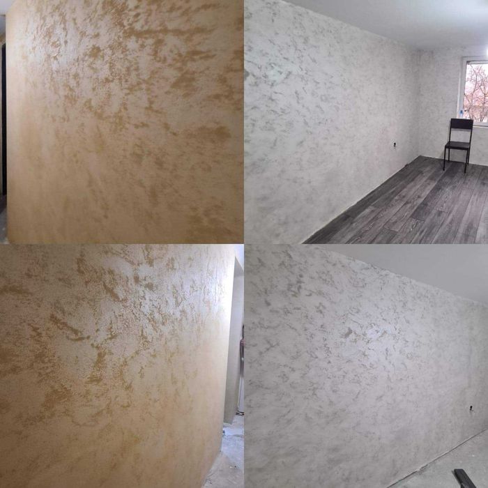 Aplic piatra sparta/pietra spaccata ,vopsea tip stucco, decorativa