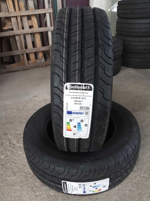 2 Нови бусови летни гуми 215/65R16C Continental VanCont 106T DOT2024