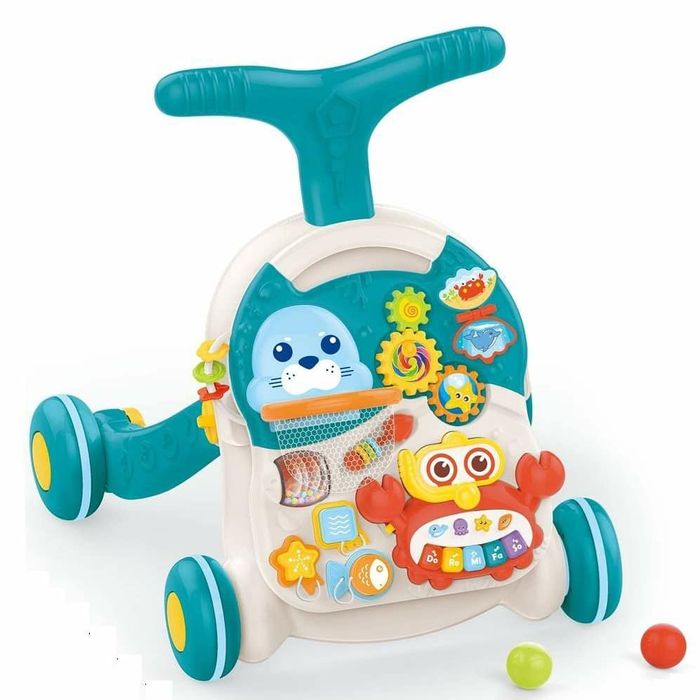 Ходунки-каталка-столик Морские обитатели