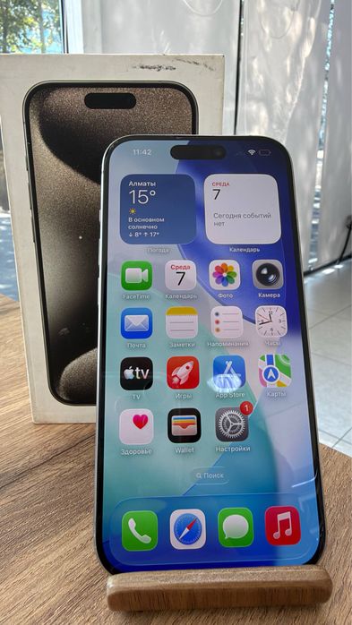 iPhone15Pro•256GB/81%NaturalTitanium Айфон15Pro•256Гб/81%Титаг