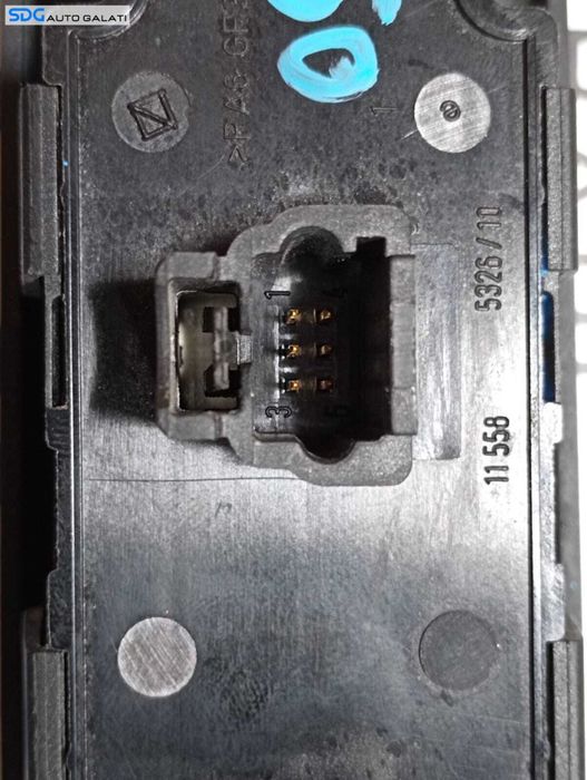 Rama Maner cu Butoane Geamuri Usa Portiera Stanga Fata Sofer Peugeot 307 2002 - 2008 Cod 96351624XT [M6693]