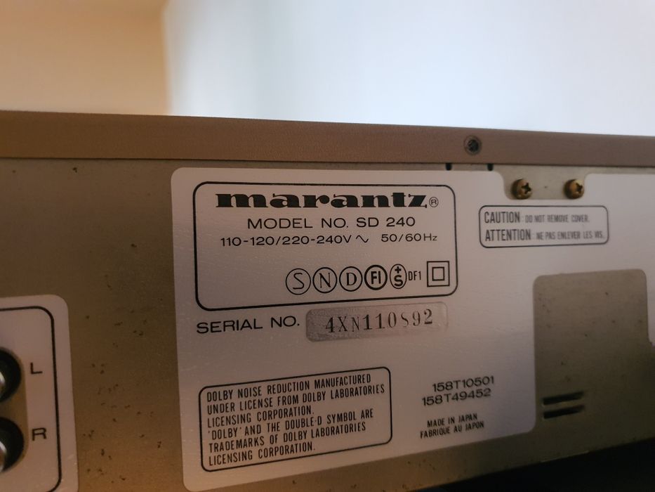 stereo casete deck sd 240 marantz
