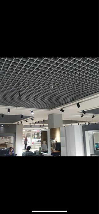 Profil potolok armstrong led lampa grilyato profnastil dekor PC-46