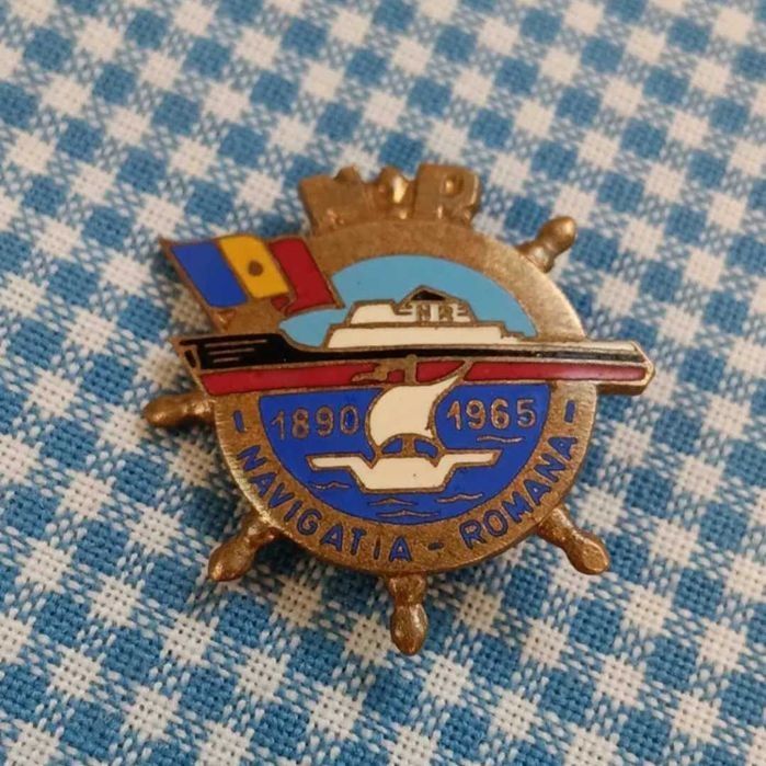 Insigna veche Romaneasca Navala,Navigația Romana 1890-1965 de colectie