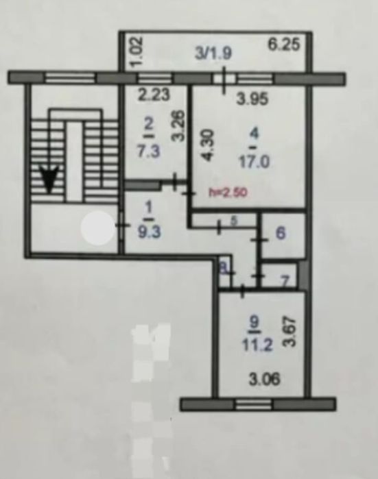 Продается 2 комнатная квартира