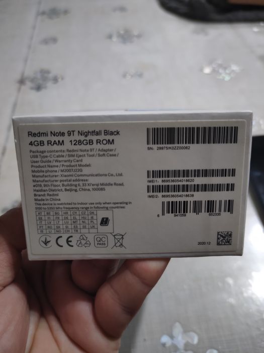 Xiaomi redmi note 9t 5G