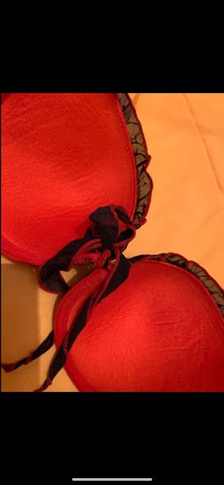 Луксозни сутиени дантела червен със микро мрежичка черна лукс и тигров