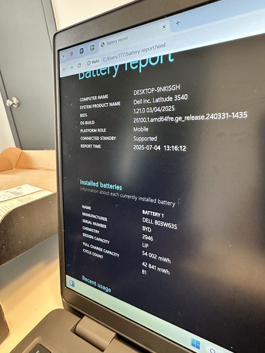 Ноутбук DELL Latitude 3540