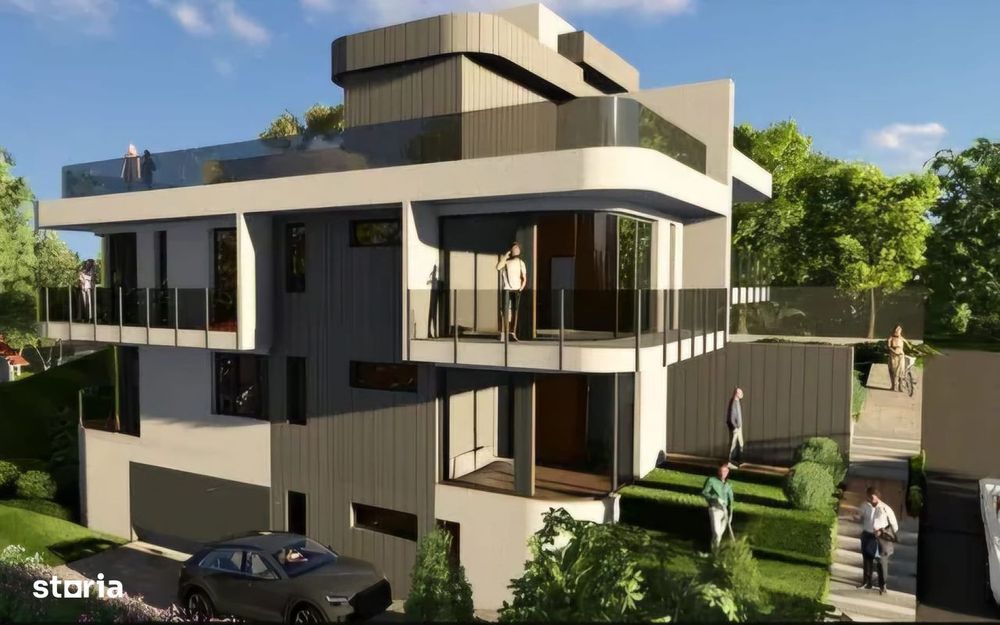 Vila pasiva premium cu lift si terasa panoramica – Grigorescu, zona