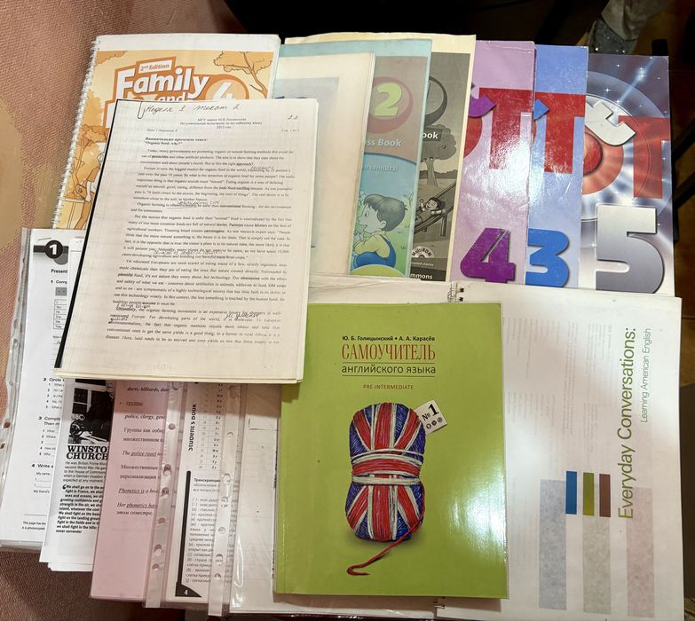 Отдаю бесплатно книги и материалы для подготовки по английскому языку