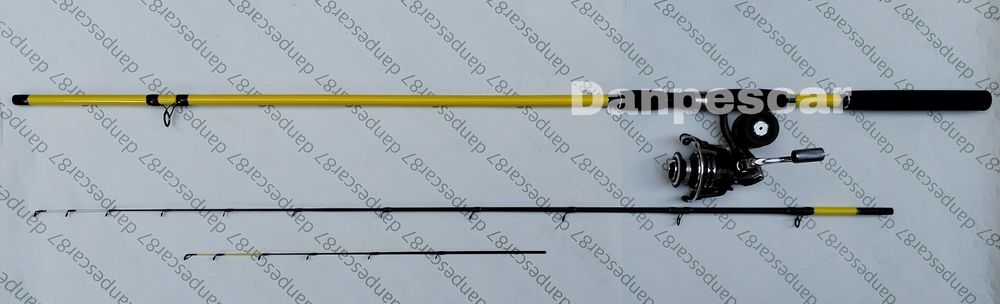 SET 4 Lansete ROBINHAN BOLENTINO PLUS 2.40m + 4 Mulinete SAIMINO X4000