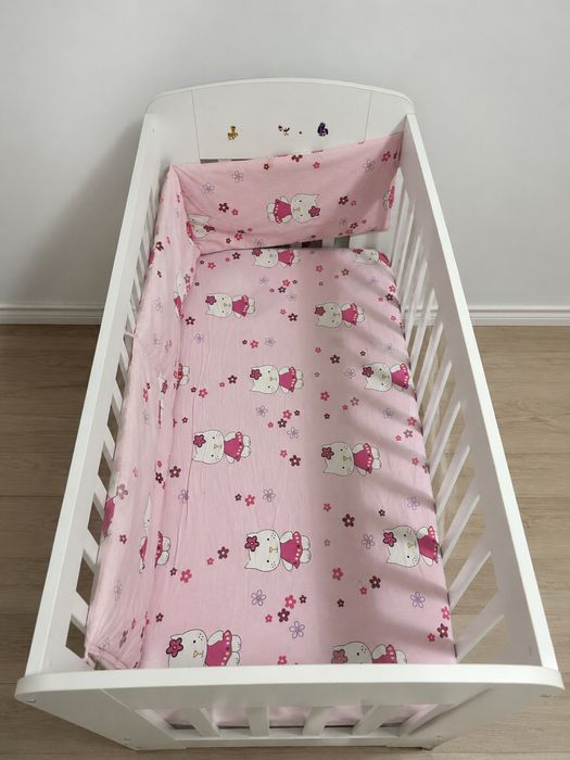 Pat bebelusi 120x60 cu saltea cocos