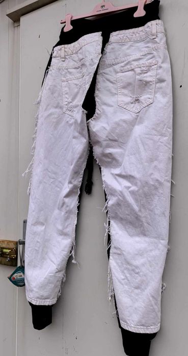 Djofra уникални дамски накъсани дънки бойфренд Универсален размер