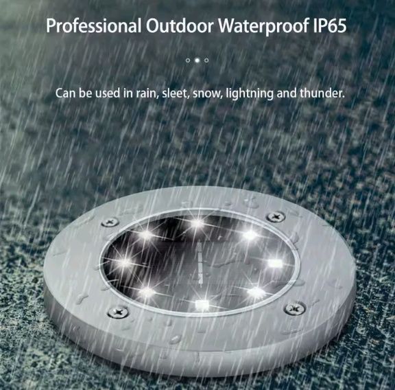 4 бр. Соларни  ЛЕД подови  лампи