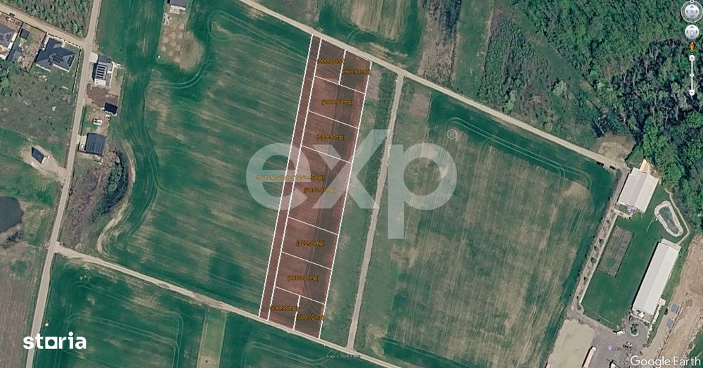 Terenuri de vanzare in Ciolpani, langa Padurea Snagov 24 euro /mp.