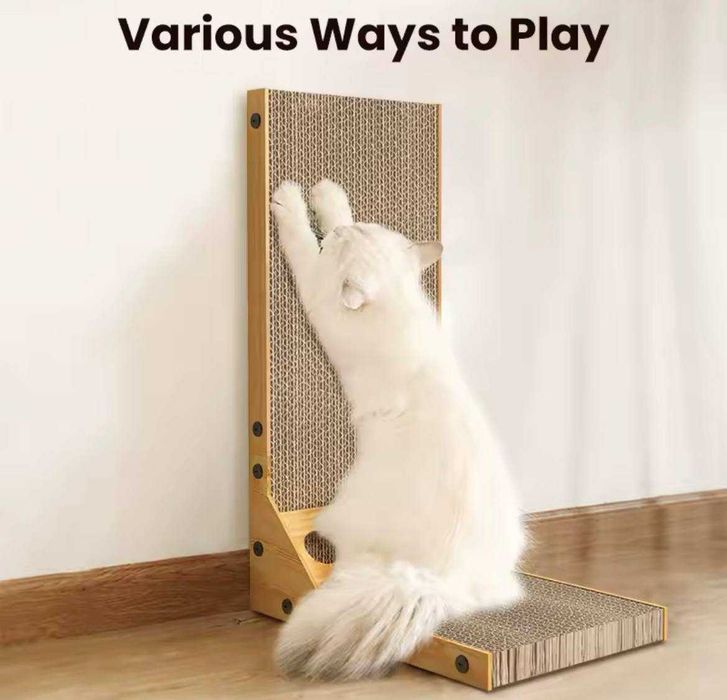 Катерушка за котки с форма на L Вертикална