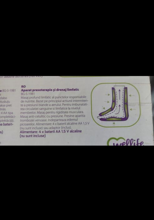 Aparat de masaj anticelulitic și limfatic