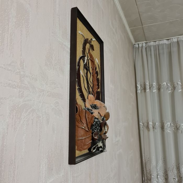 Декоративные картины из кожи