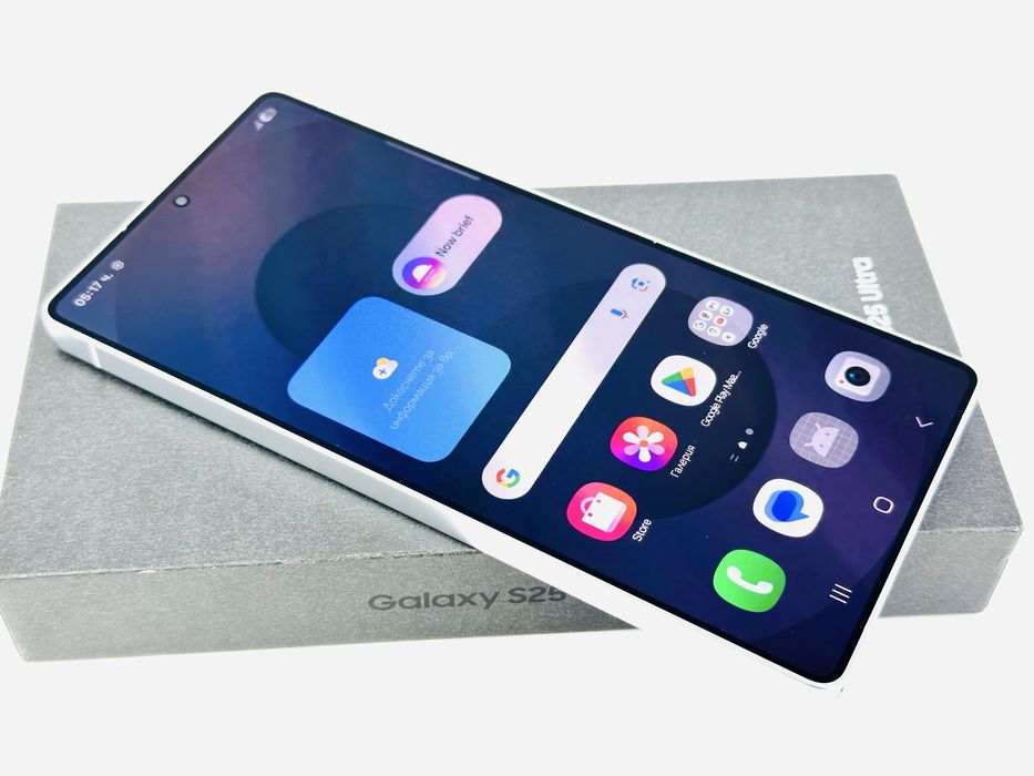 KATO НОВ! Samsung S25 Ultra 5G 256GB 12RAM Silverblue 2г. Гаранция!