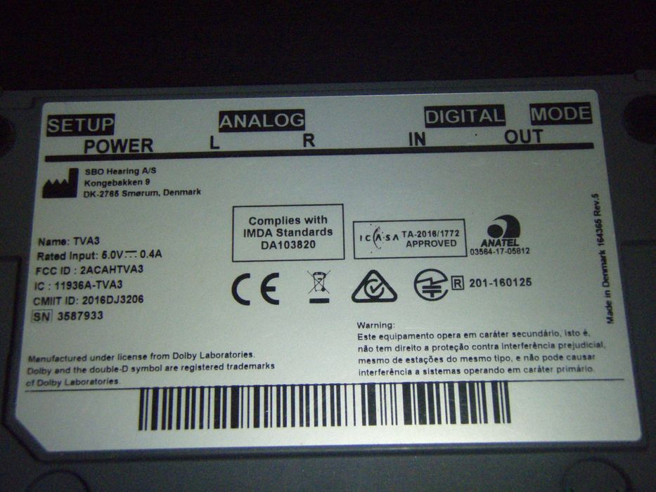 Oticon TV Adapter 3.0