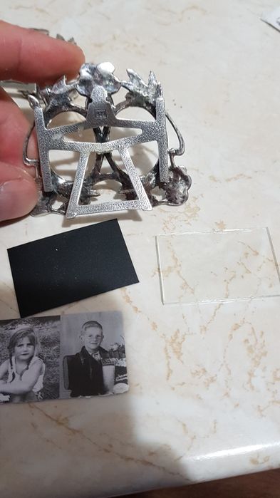 Rama foto argint 925,noua superba,ideal cadou,botez,bebe,copil,de efec