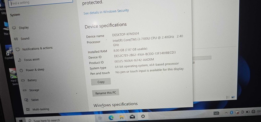 laptop Acer Swift i3 Gen 7