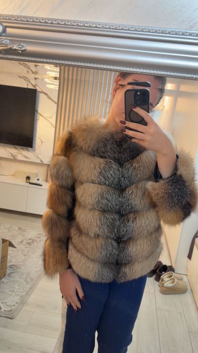 Blană naturală de vulpe 4 bucăți