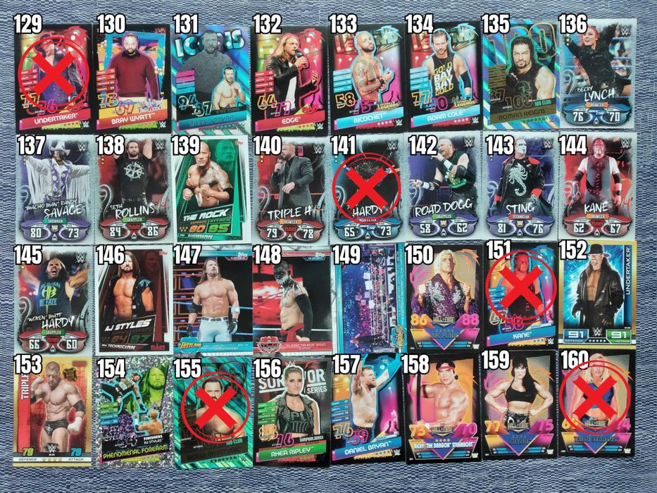 WWE Trading Cards Картички Кечисти John Cena HHH Undertaker Rock Кеч
