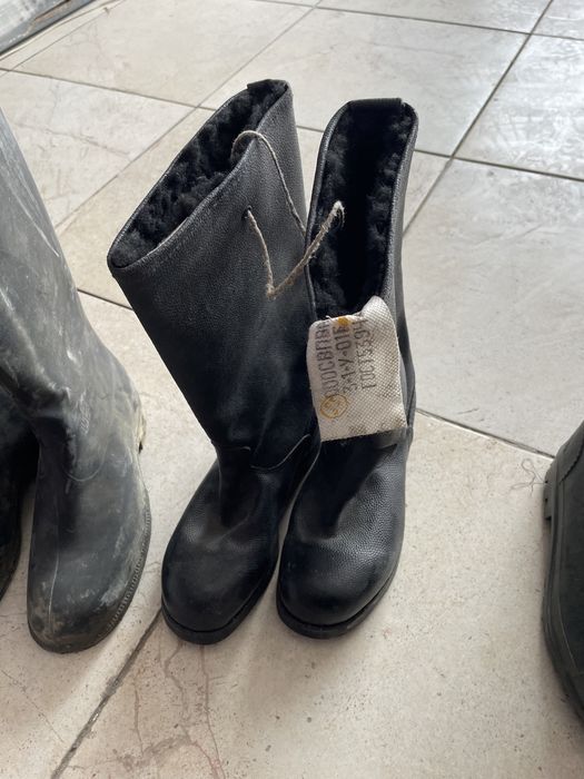 Сапоги резиновые, кирзовые