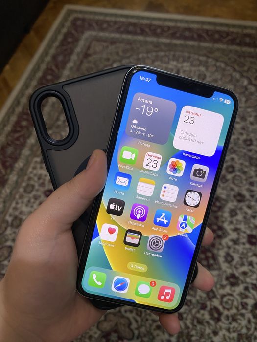 Айфон X 64gb 75% Не вскрывался