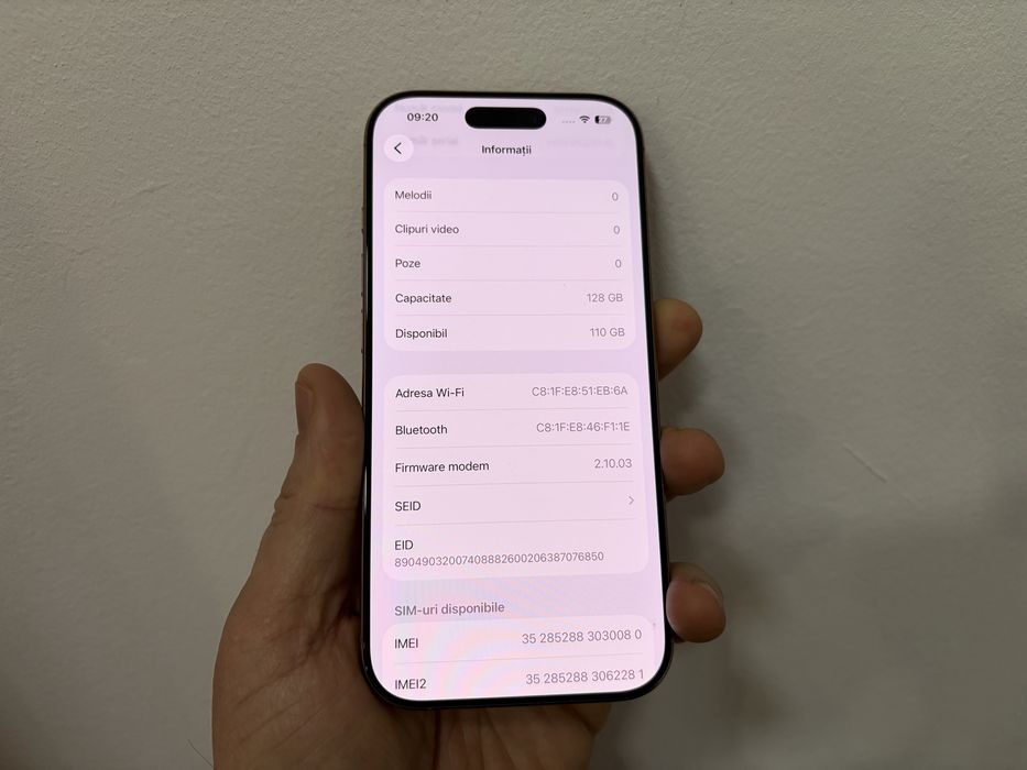 Iphone 16 Pro, 128 gb, Desert Titanium