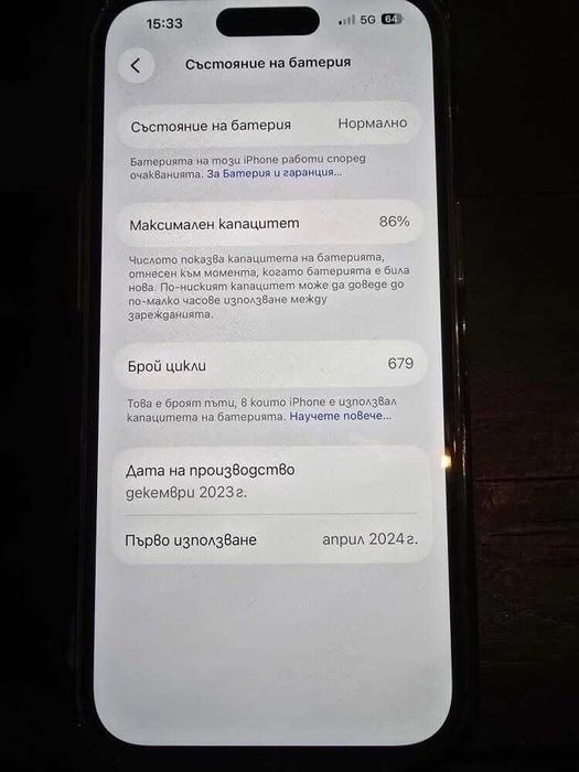 Продавам iphone 15