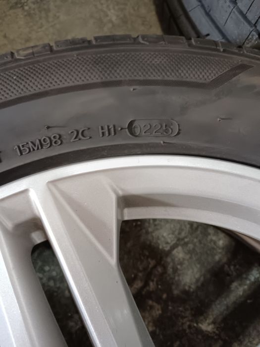 Set jante aliaj prindere 5x112 et 39 cu anvelope vara 235/55/19 audi q5 vw seat skoda