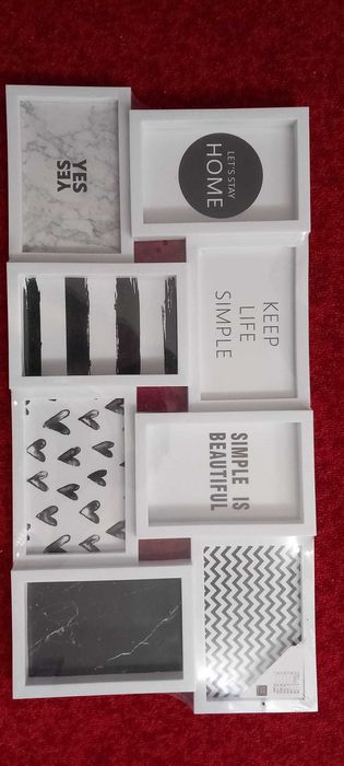 Rama Foto alba / montaj perete